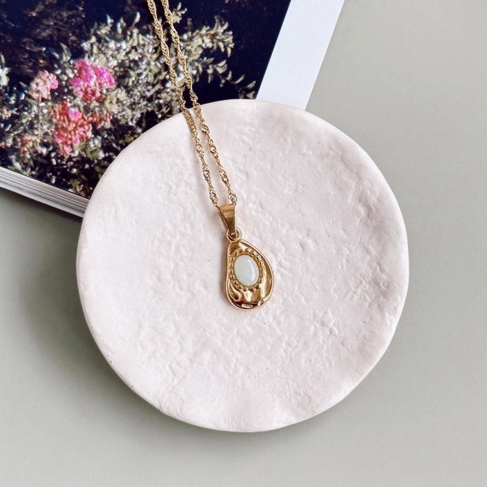 Heliophilia Silver Collar Moss - Gold, White